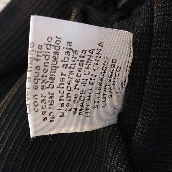 🍸Valiant Paris black bodycon mini cocktail dress size S - Picture 12 of 14